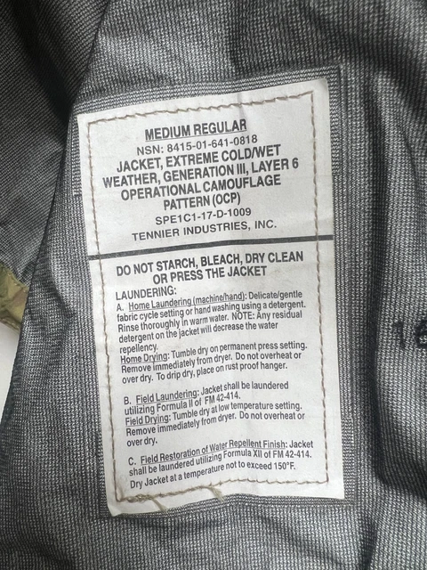 Usgi Ecwcs Multicam Gen Iii Level 6 Extreme Cold/Wet Weather Jacket - Medium Reg 2