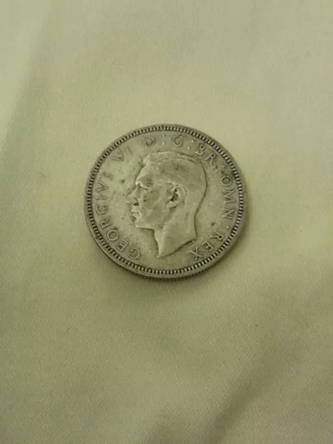 1940 King George VI Silver Shilling