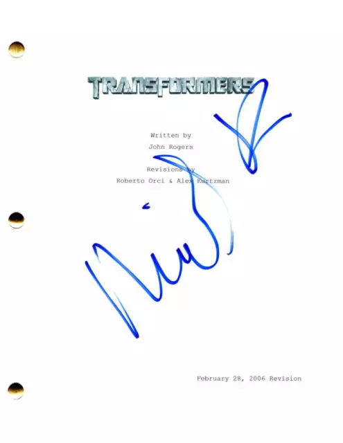 Michael Bay Signed Autograph Transformers Full Movie Script - Legendary Director