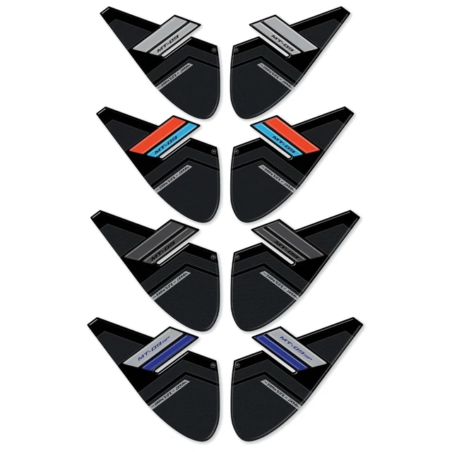 Kit De 2 Autocollants De Protection Pour Réservoir De Moto - Effet 3D Fibre De Carbone, Anti-rayures, Facile à Poser - 10