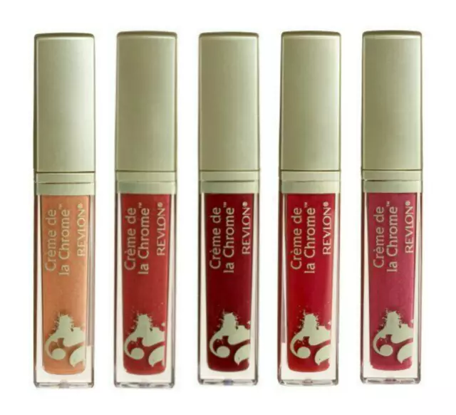 REVLON Creme De La Chrome Liquid Lipcolor Lip Gloss 5ml *CHOOSE SHADE*