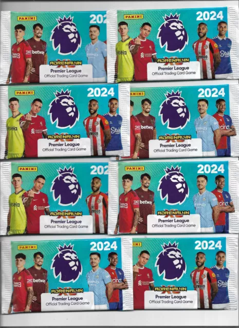 PANINI 2024 ADRENALYN XL - Premier League 8x confezioni sigillate (totale 48 carte)