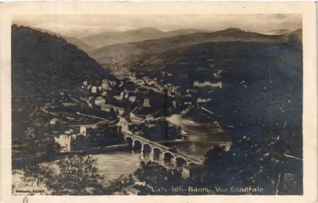 CPA VALS-les-BAINS Vue générale (661216)