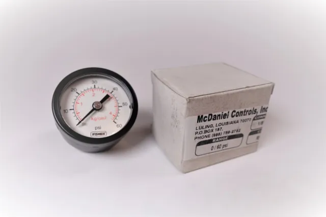 McDaniel R8CL 1/8" NPT 0-60 PSI Pressure Gauge