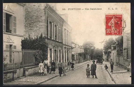 CPA Pontoise, Rue Saint-Jean