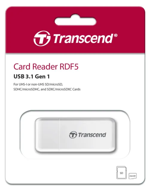 Transcend TS-RDF5W Kartenleser USB 3.1 SD SDHC SDXC microSD microSDHC UHS-1 OVP