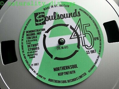 Soulsounds Northern Soul DEMO 7" FELTRO SLIPMAT VINYL giradischi SLIP MAT MOTOWN