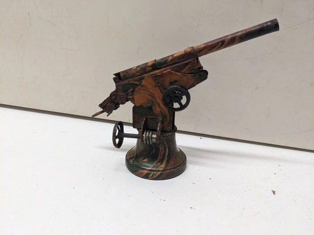 MÄRKLIN canon en tôle peint en camouflage, marque dans la t
