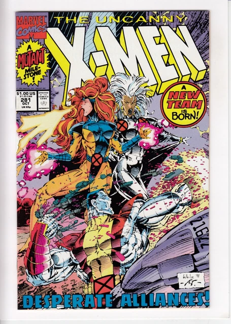 UNCANNY X-MEN #281 (1991-10) Vol 1 MARVEL Byrne Lee Portacio New team HIGH GRADE