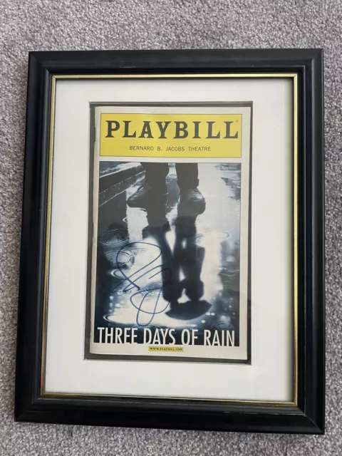 Julia Roberts "Three Days of Rain"  Autographed Playbill