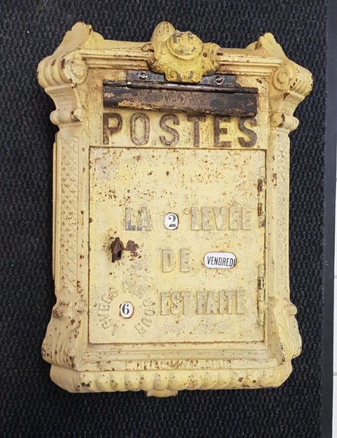 Boîte Aux Lettres La Poste - Modèle Delachanal - Fonte - Fin XIXème - 58cm