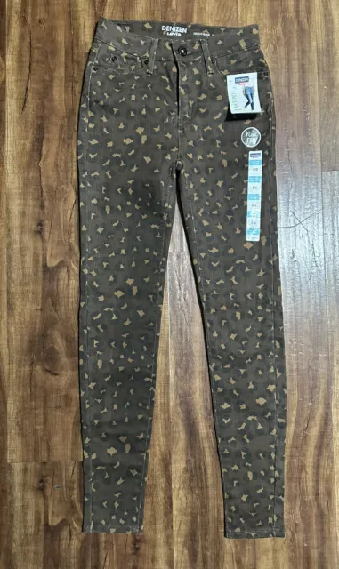NWT DENIZEN LEVIS Modern Skinny Leopard Pants Jeggings Womens Size 2 3  £ - PicClick UK
