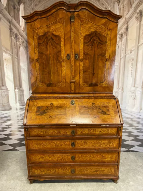 Antiker Barockschrank Louis Seize Tabernakel Sekretär Um 1780/1800 Nussbaum