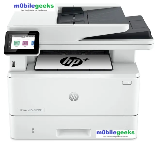 HP 2Z618E#BGJ LaserJet Pro MFP 4101fdne Black & White Printer with HP+ and Fax