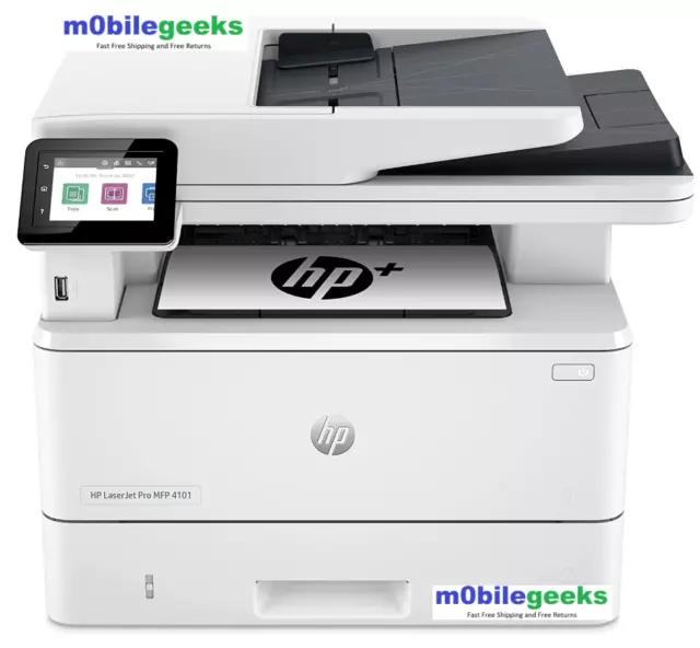 HP 2Z618E#BGJ LaserJet Pro MFP 4101fdne Black & White Printer with HP+ and Fax