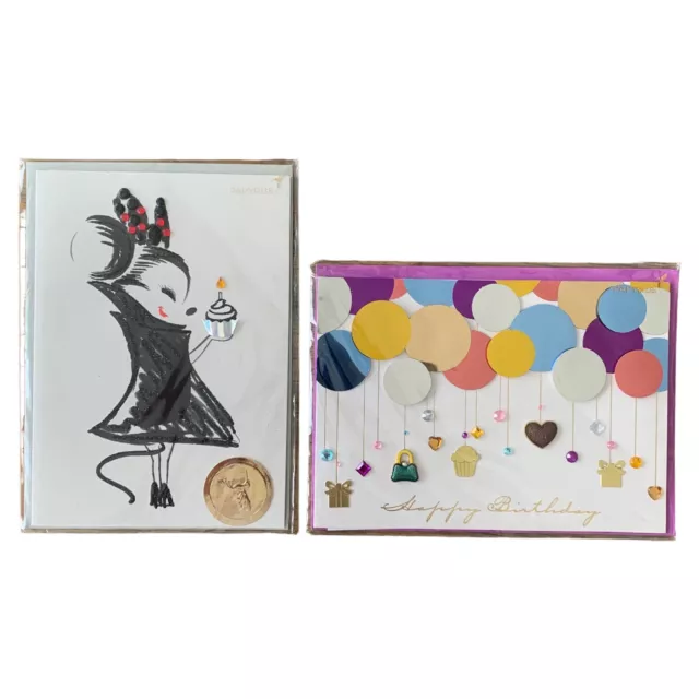 Lot 2 Papyrus 3D Birthday Cards Disney Minnie Mouse Complete New