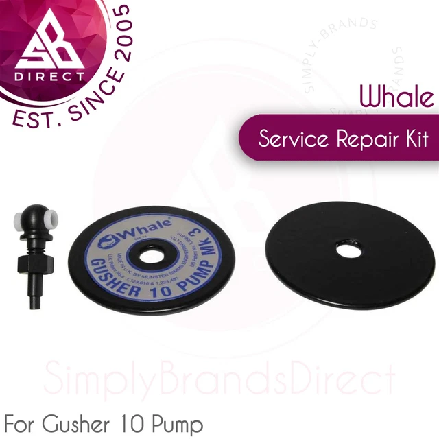 Whale AS3719 Œillet & Serrage Montage Plaque Service Réparation Kit │ Pour