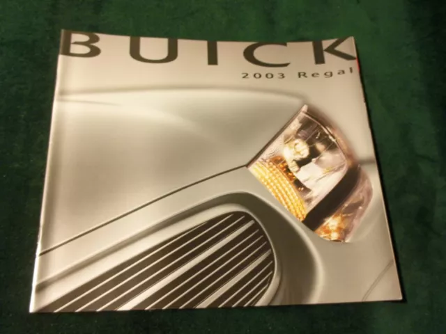 Mint 2003 Buick Regal Ls Gs Dealer 30 Page Sales Brochure New Original (Box 493)