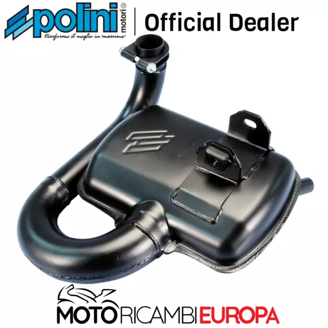 Marmitta Espansione Polini Original Nera Per Vespa Px 125 - 150 Millenium