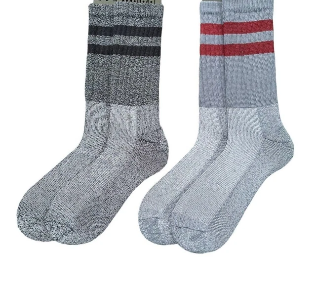 Ultimate 12 Pairs Mens Black Thermal Winter Thick Warm Work Boot Socks Size 6-11