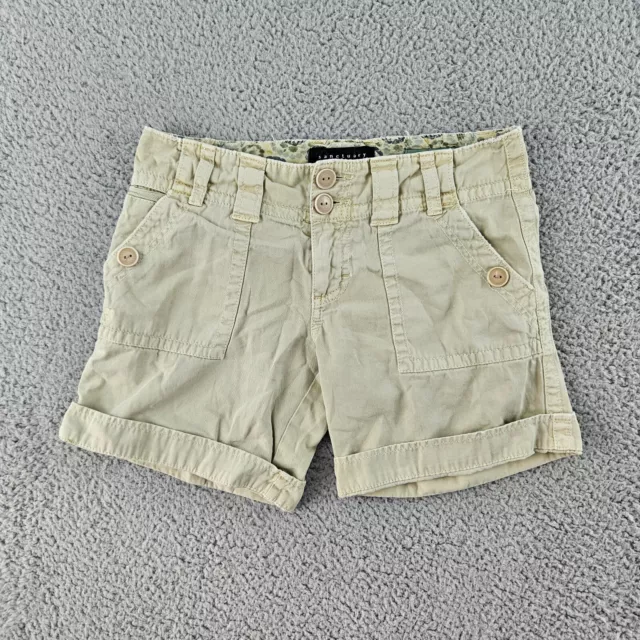 Sanctuary Clothing Shorts Womens Size 25 Beige Cuffed Cargo Utility