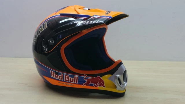 Casco Cross Suomy Kini RB-Comp Helmet Red Bull Nero Arancio Lucido TG. M *107