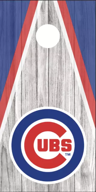 Chicago Cubs (2PCS) Cornhole Board Wraps Decals Vinyl Sticker