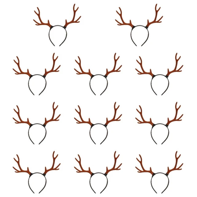 11x Navidad Abrigo Iluminado Navidad Astas Cinta para el Cabello