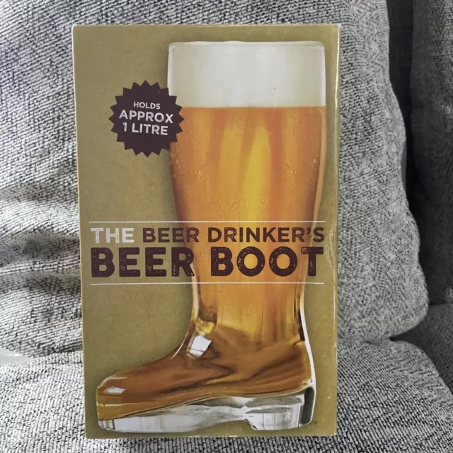 The Beer Drinkers Beer Boot. Approx 1 Litre Capacity. Novelty / Stag / Dad