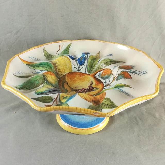 Tres Belle Coupe En Faience Italienne Italie Majolica Maiolica Cantagalli