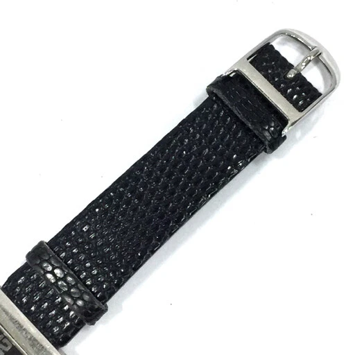Christian Dior Womens Square Face Quartz Watch Black Dial From JPN 002 5861165 8