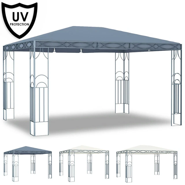 Pavillon 3x3m 3x4m Festzelt Partyzelt Gartenpavillon Garten Terrasse Gartenzelt