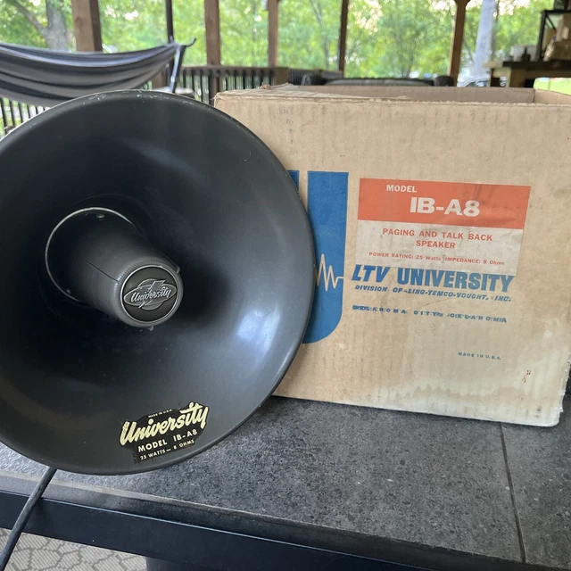 University Sound MIL-A8 Paging Talk-Back Speaker 25 Watts Vintage Audio