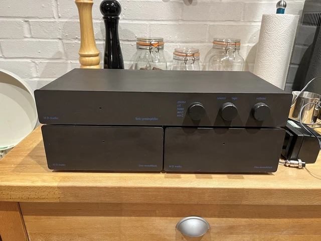 HD Audio Preamplifier & Monoblocks . Prototype, Boxed . HD Audio Preamplifier & Monoblocks . Prototype, Boxed .