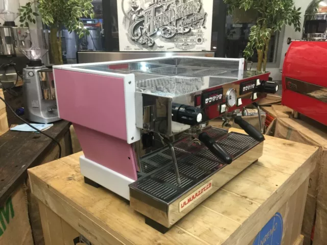 La Marzocco Linea Classic 2 Group Custom Pink Espresso Coffee Machine Commercial