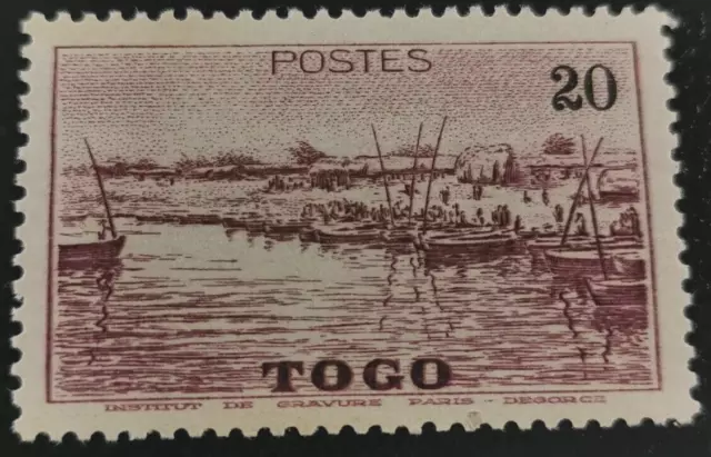 Togo: 1942 -1944 Scenes from Togo 20 C. (Collectible Stamp).