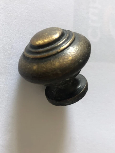 Boutons poignées de porte bronze laiton à visser diamètre 3 cm