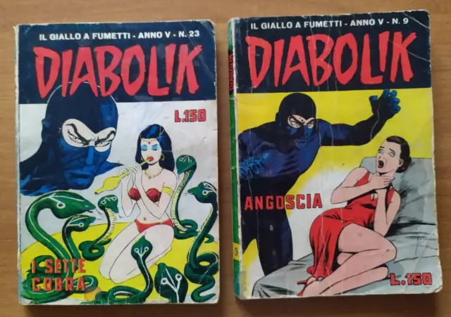 DIABOLIK ANNO V°  1966 - N. 9 e N. 23 - ORIGINALI !!!