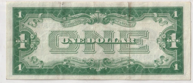 1928-A $1 Silver Certificate   FUNNY BACK  Very Nice    FREE SHIPPING