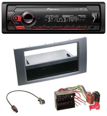 PIONEER mp3 DAB 1din AUX USB autoradio per FORD FOCUS FIESTA 04-08 Nero 