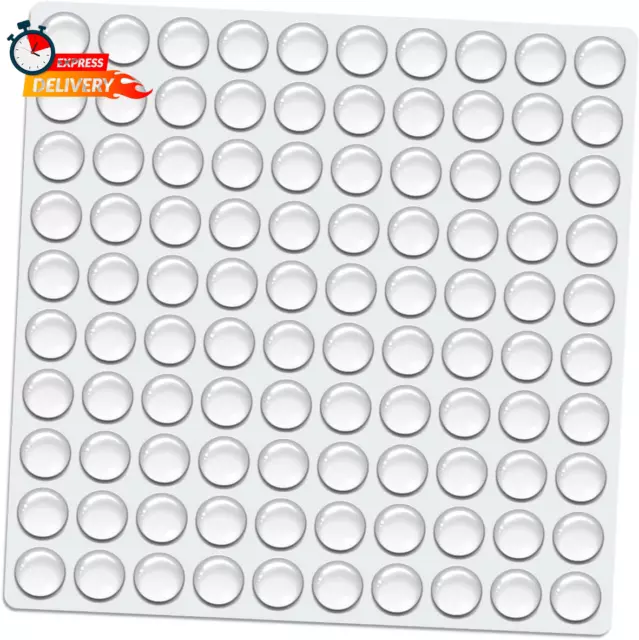 Cabinet Door Rubber Bumpers 100 Pcs Self Adhesive Sound Dampening Clear