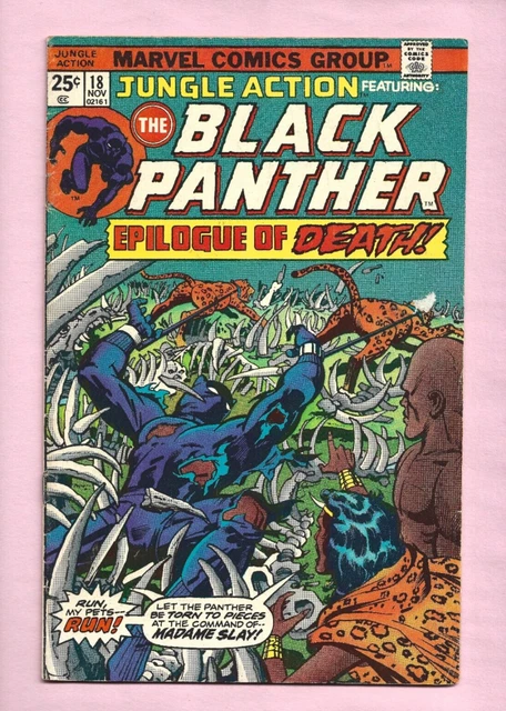 Jungle Action & Black Panther #18 1975 Marvel Comics Bronze Age Comic Book LOOK