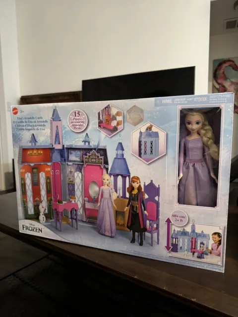 Disney Frozen 2 Arendelle Doll House Castle 2+ Ft with Elsa Fashion Doll New Toy