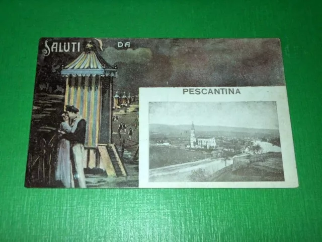 Cartolina Saluti da Pescantina ( Verona ) - Particolare 1917 .