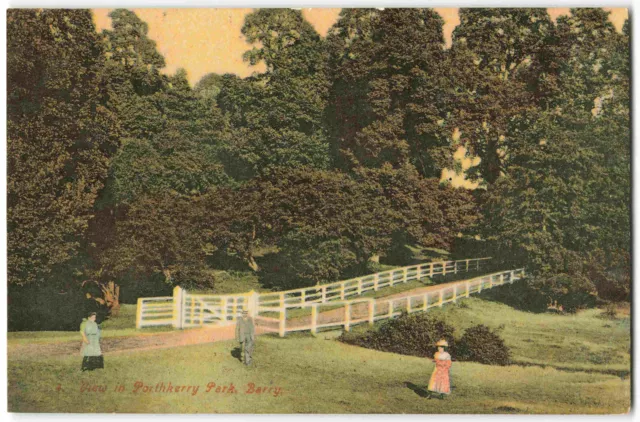 Barry Glamorgan Porthkerry Park - 1909 Colour Postcard S16