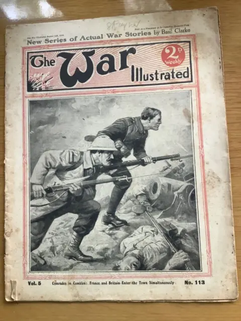 Vintage newspaper THE WAR ILLUSTRATED 0ct 14th 1916 and 30th Dec 1916 WW1