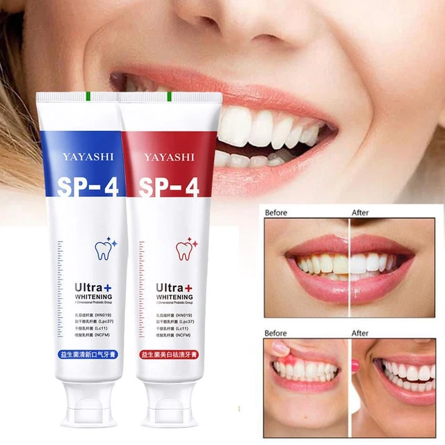 Pasta dental aclaradora probiótica Sp-4 blanqueadora respiración fresca eliminación manchas
