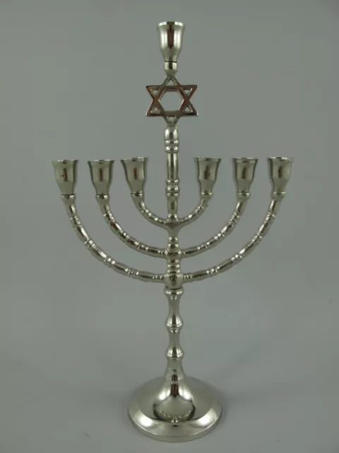 Chanukkaleuchter 7-armig Menorah Menora Davidleuchter Kerzenleuchter DAVIDSTERN