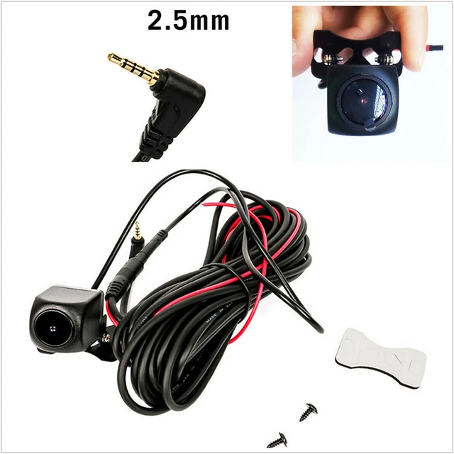 12V Car DVR Mirror Dash Cam Rear View Camera 2.5mm 4Pin Jack Port Waterproof