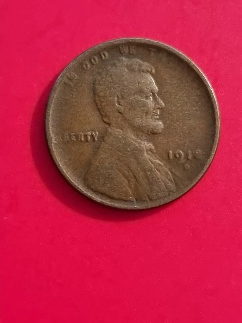 1918 D USA Lincoln Wheat Penny 1 cent